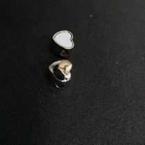 zinc alloy- sublimation blank heart photo bead charms