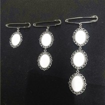 sublimation blank pins brooches with small oval