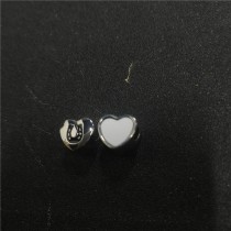 sublimation blank heart photo bead charms with Horseshoe
