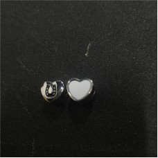 sublimation blank heart photo bead charms with Horseshoe