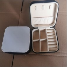 sublimation travel jewelry box-grid pattern style
