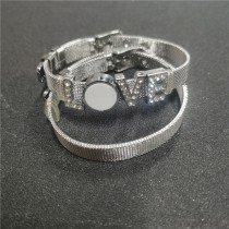 sublimation blank diy stainless steel bracelets bangles-8MM 