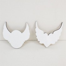 sublimation blank mdf wings rectangle  pins