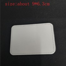 sublimation blank white pu leather patches patch
