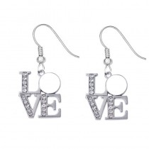 sublimation blank love earrings earring