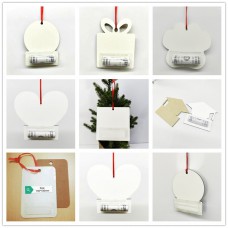 sublimation christmas  mdf  ornament two sided printing  money holder