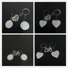 sublimation blank love mom metal keychains