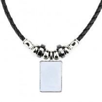 sublimation rope necklace pendant