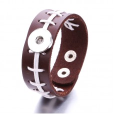sublimation button rope bracelet leather bracelet bbrs048