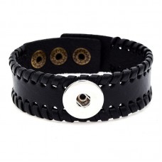 sublimation button rope bracelet  leather bracelet bbrs081