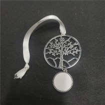 sublimation christmas metal life tree ornaments 