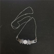 sublimation blank diy ribbon stainless steel necklaces pendants