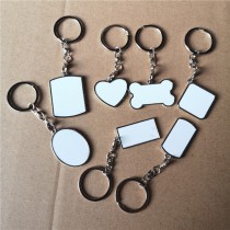 sublimation dog keychains key ring 