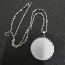 sublimation stainless steel round necklaces pendants for big round 40*40MM