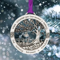 christmas metal heart ornaments, not sublimation products