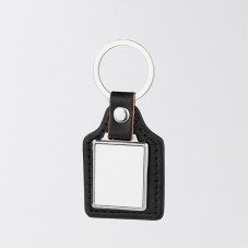 sublimation blank pu leather  keychains