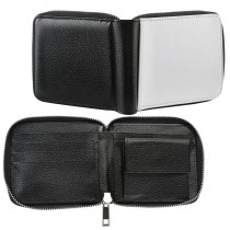 sublimation blank men wallet with coin purse with zipper-ME008