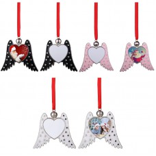 sublimation christmas wings ornaments