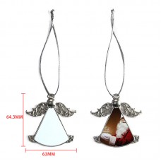 sublimation christmas angel wings ornaments  two sided printing