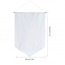two layers-sublimation polyester fiber blank garden flag-triangle