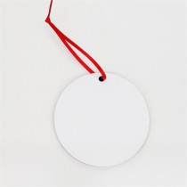88.9*88.9mm sublimation christmas  round mdf ornaments ornament