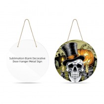 one sided printing and thickenss:0.65mm-10inches sublimation blank aluminum door hanger sign board wall Plaques christmas