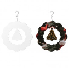 sublimation blank christmas aluminum wind ornaments