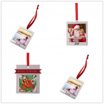 sublimation christmas metal ornaments