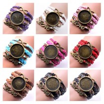  bronze sublimation rope bracelets knitted bracelet
