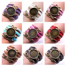  bronze sublimation rope bracelets knitted bracelet