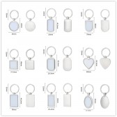 sublimation blank metal keychains hot style  A07 TO A18