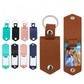 sublimation leather keychains