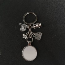 sublimation camp metal  keychains
