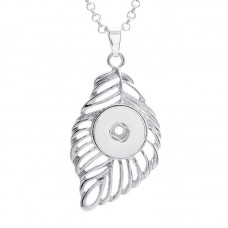 sublimation leaf button necklaces pendants necklace pendant