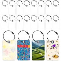 sublimation PET Plastics  luggage baggage tags for 96mm*60mm