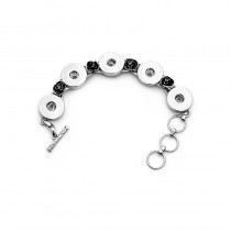 sublimation zircon button bracelets diy bracelet  bbrS162