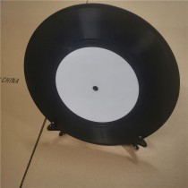 29.5*29.5cm-sublimation record decorations with black plastic Stand