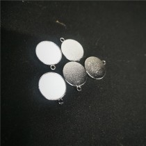 sublimation blank round charms for 18MM- jewelry part