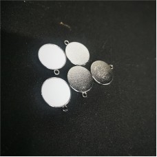 sublimation blank round charms for 18MM- jewelry part