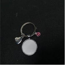sublimation blank mom dad  birthstone keychains key ring
