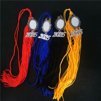 sublimation blank graduation hat tassels with small oval