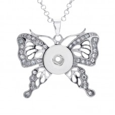 sublimation  button butterfly  necklaces pendants  necklace pendant