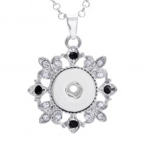 sublimation  button zircon necklaces pendants  necklace pendant
