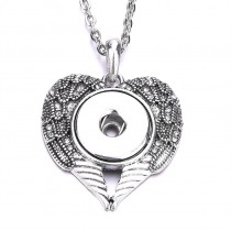 sublimation wings wing button necklaces pendants necklace pendant