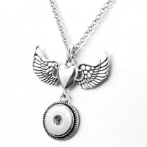 sublimation wings wing button necklaces pendants necklace pendant