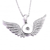 sublimation wings wing button necklaces pendants necklace pendant