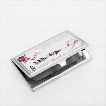 material: stainless steel- sublimation  blank business card cases