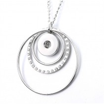 sublimation button zircon necklaces pendants necklace pendant 