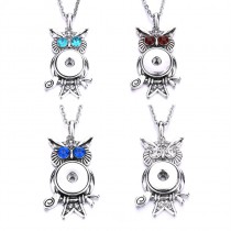 sublimation  button owl necklaces pendants  necklace pendant