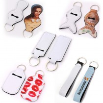  sublimation neoprene blank keychains